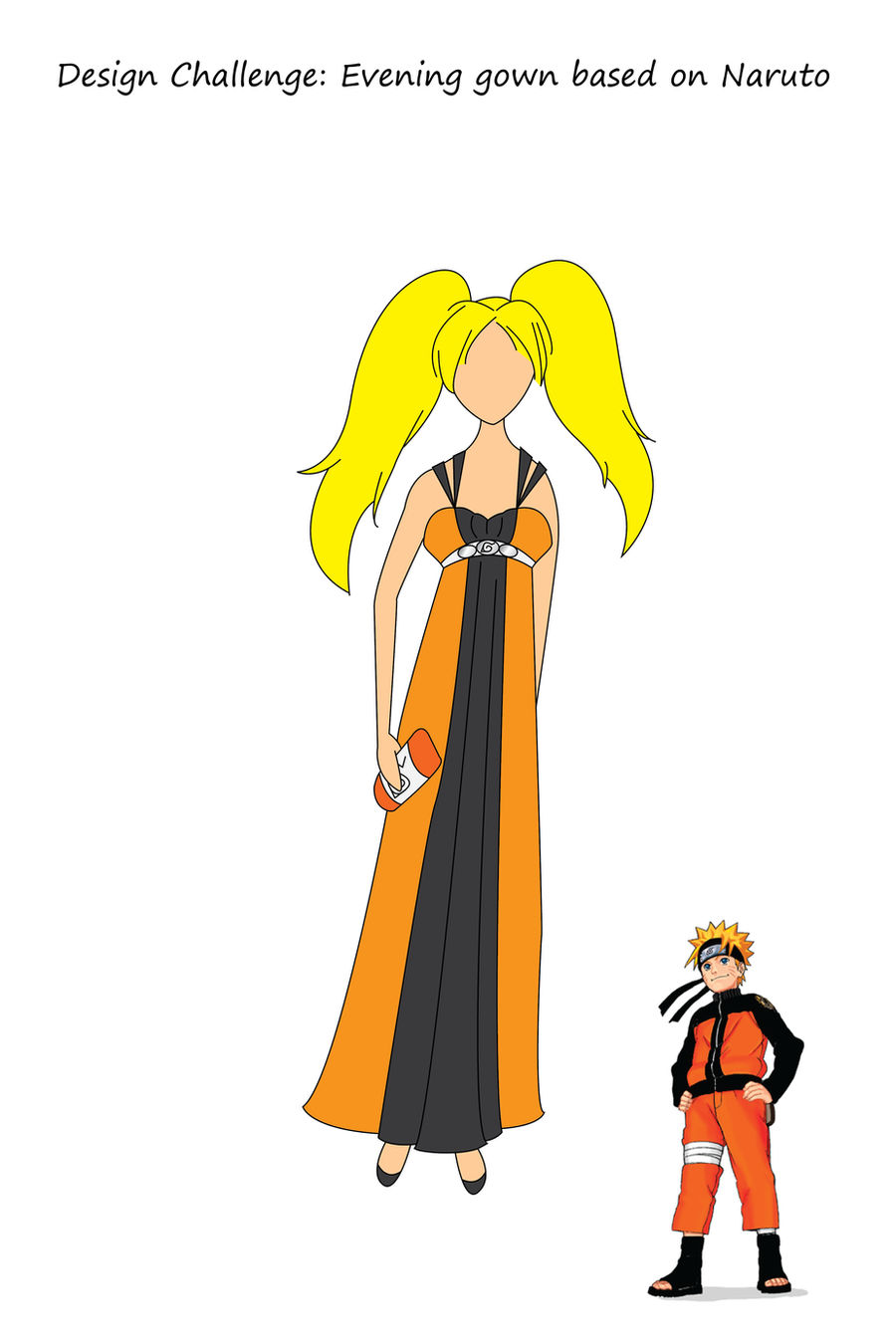 Naruto Based Evening Gown