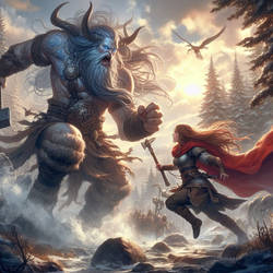 Freya Does Battle with Tyr