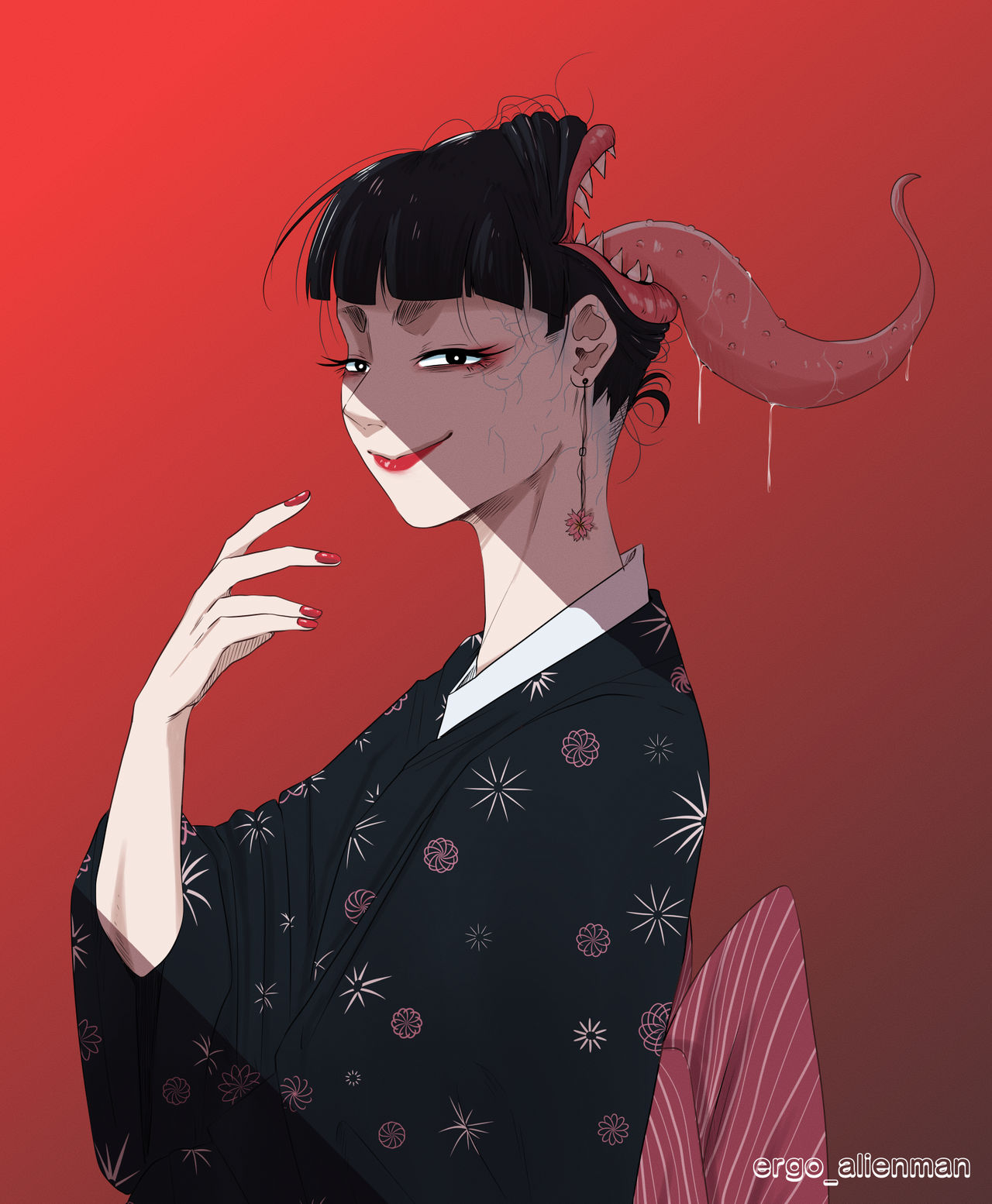 FutakuchiOnna by ergoalienman on DeviantArt