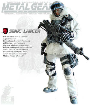 Sonic Lancer: MGS original concept rouge Foxhound