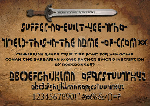 conan the barbarian font