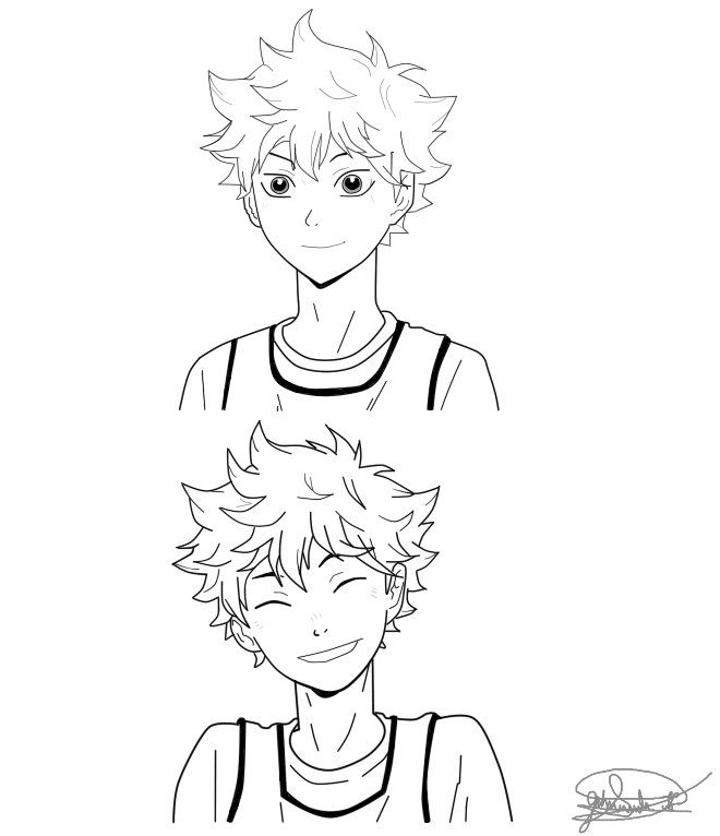 parabéns pra nois, desenhando o Hinata shoyo do anime haikyuu #desenha