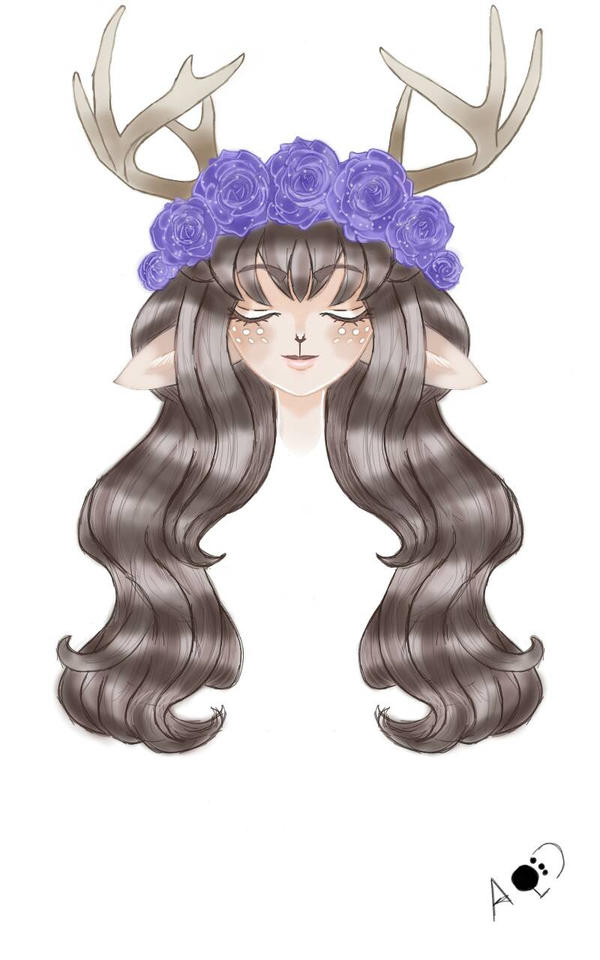 fawn girl by TheHolyPanda101 on DeviantArt