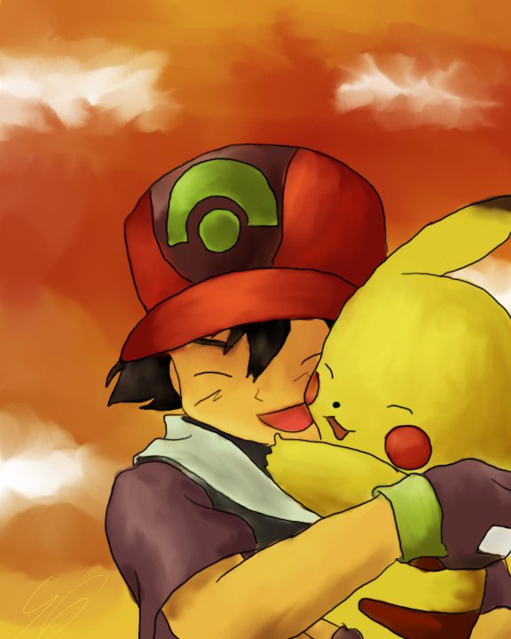 Ash and Pikachu