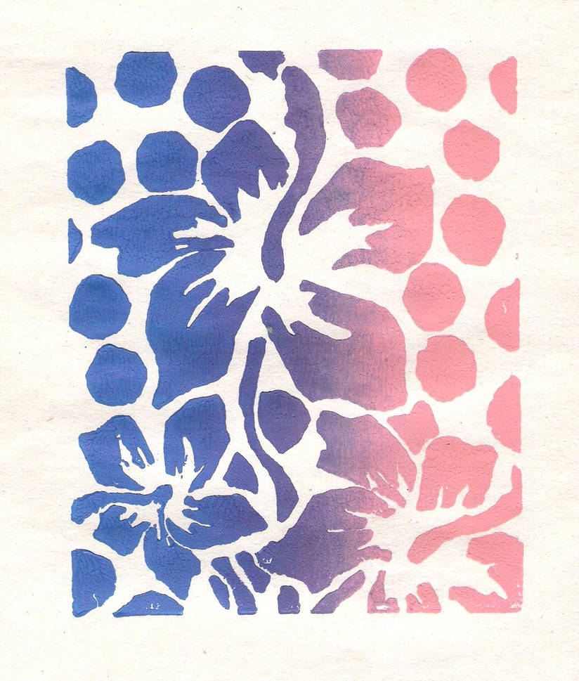 ''Bliss'' Block Print Sample by Romeo-Juliet on DeviantArt