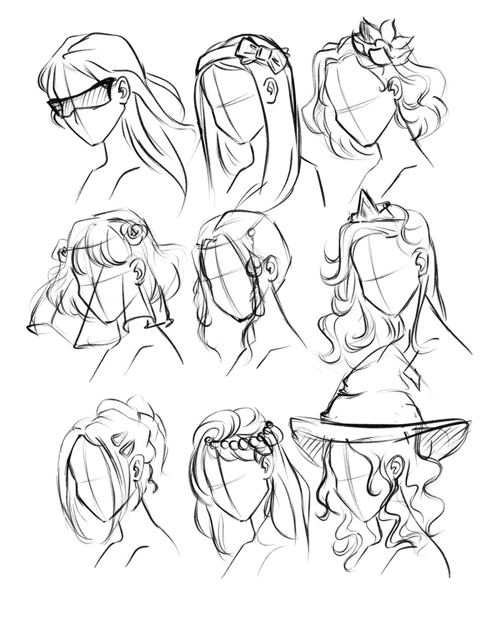 Hair Reference 1 by Disaya on DeviantArt