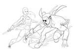 Buffy vs Blade by JOEYDES