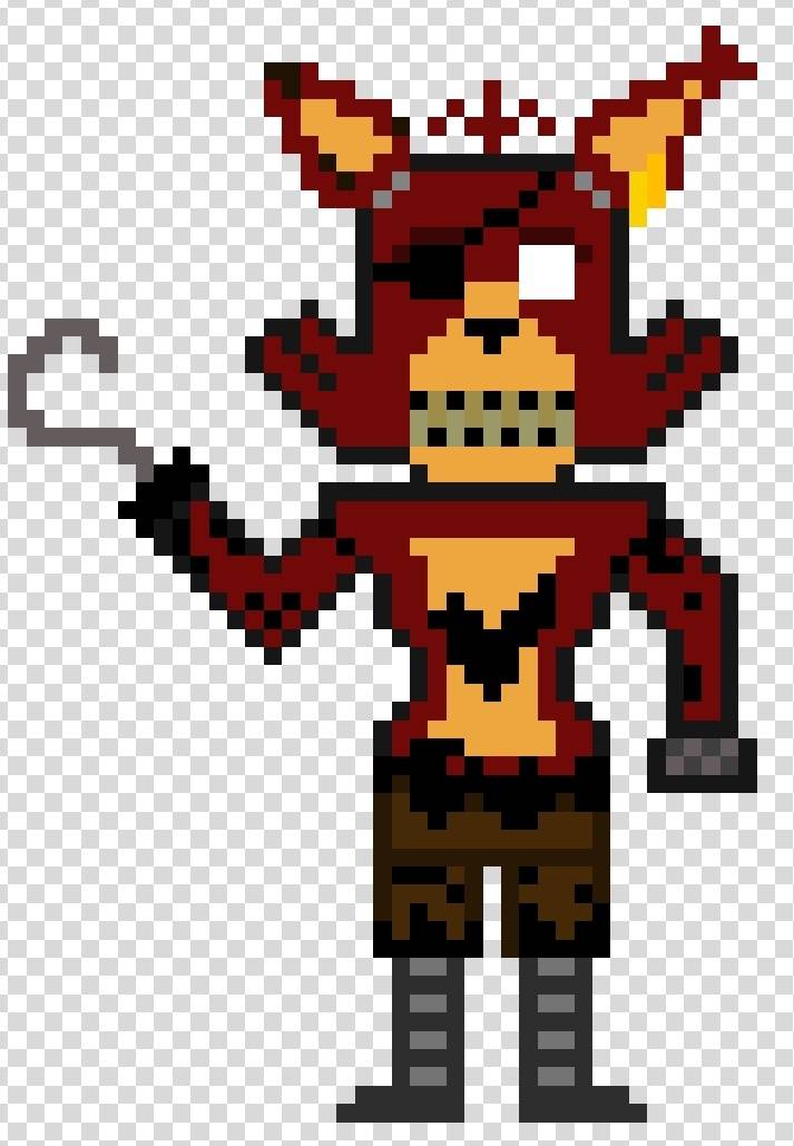 Withered foxy pixel art