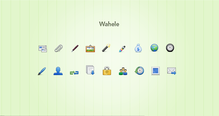 Wahele icon set by simiographics