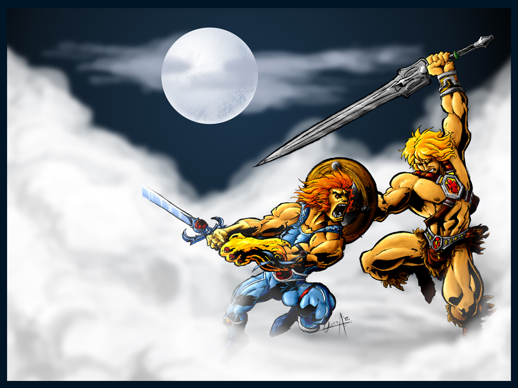 lion-O VS He-Man+wall