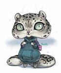Chibi Snow Leo by Kuroi-kisin Chibi Snow Leo by Kuroi-kisin