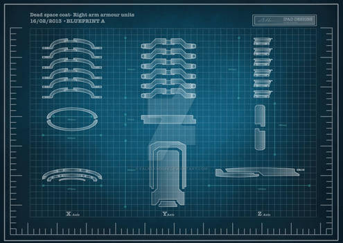 Dead Space Coat- Right Arm Armour Units 