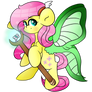 Fluttershy as Aurora from EverWing