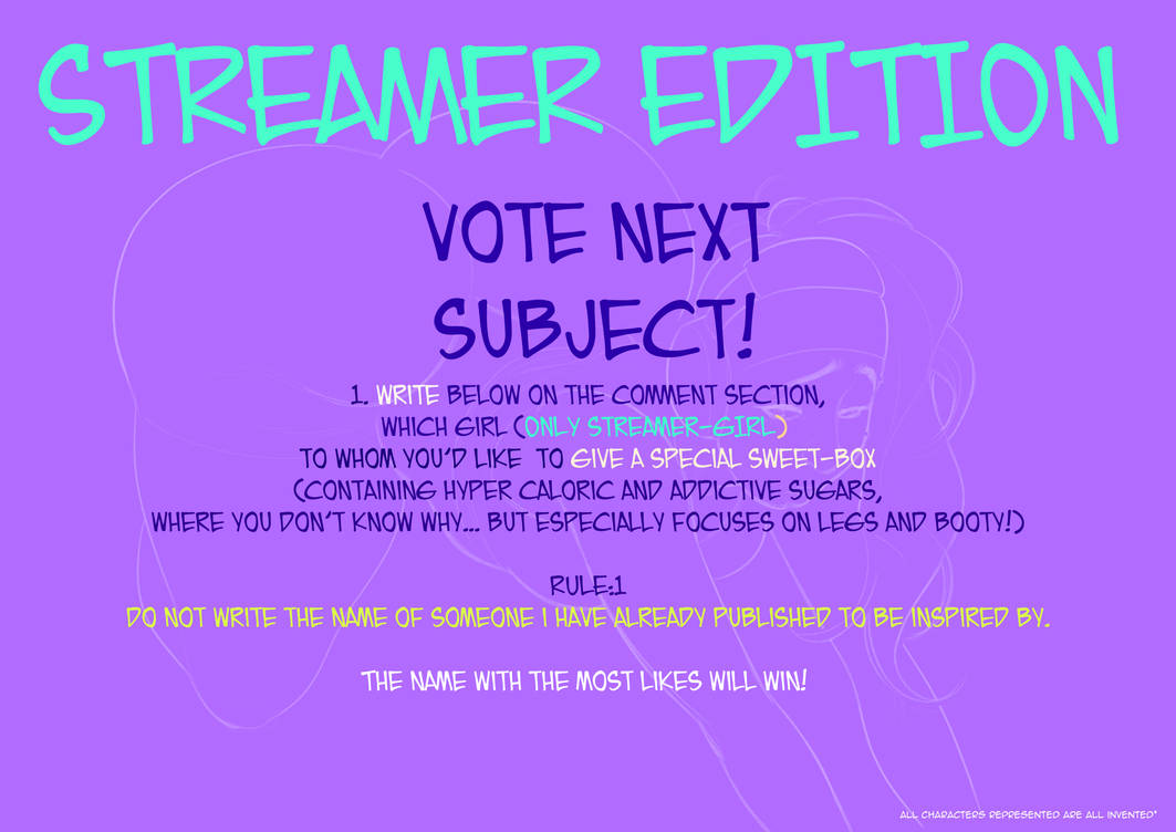 Vote Streamers Vote next subject! (streamer edition) by SweetdonutLord on DeviantArt