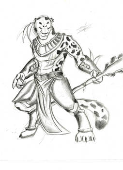 Jaguar Warrior sketch