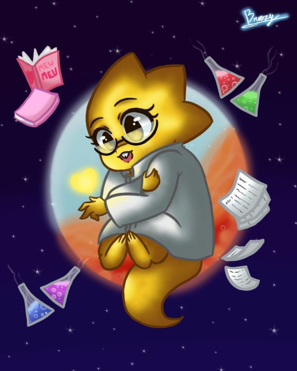 Alphys the Science Lizard by breezydreamer01 on DeviantArt