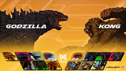 Monster Kombat: Godzilla VS Kong Select Screen