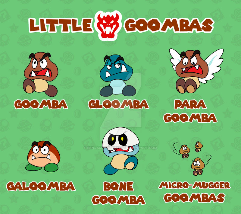 Super Mario Bros. Goombas by BenjaminTDickens on DeviantArt