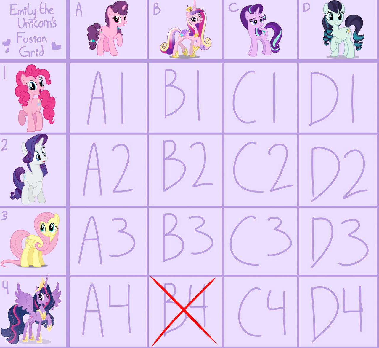 Mlp grid adopts by Lps604 on DeviantArt