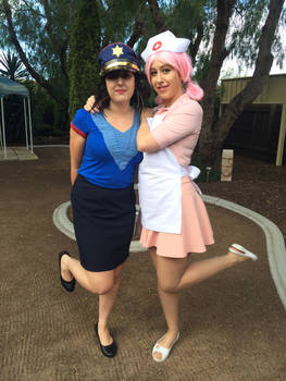 Nurse Joy and Officer Jenny