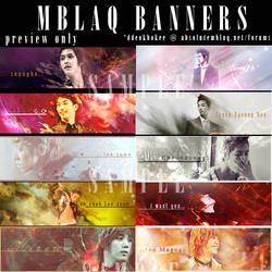 MBLAQ BANNERS - preview only -