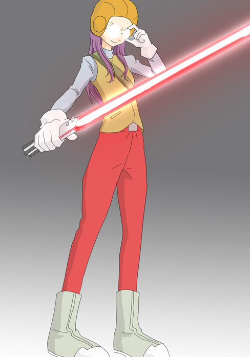 Yolei lightsaber commission