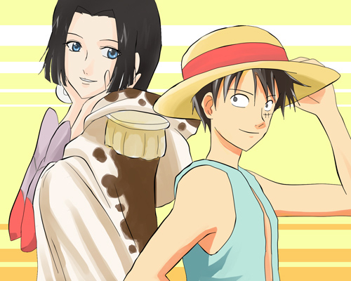 Luffy and Boa Hancock