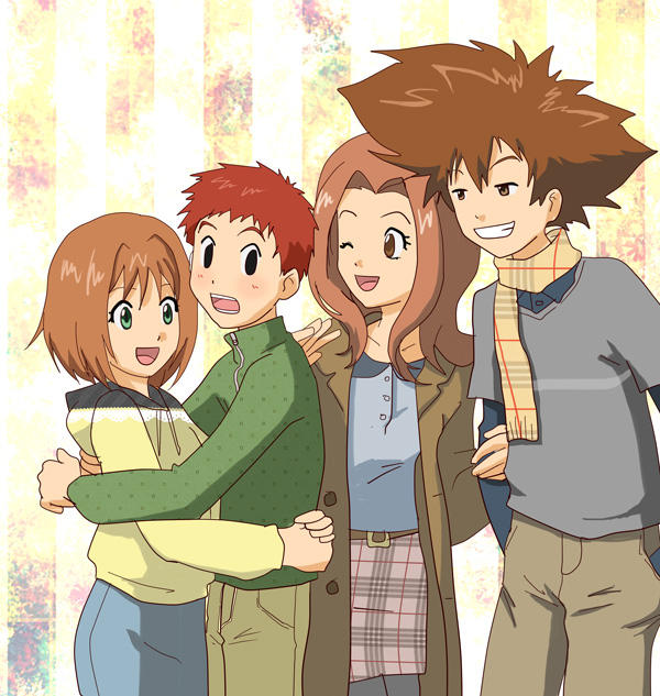 Mimi Rita Rita, Izzy, Mimi, Tai for lovelychu by taichikun14 on DeviantArt