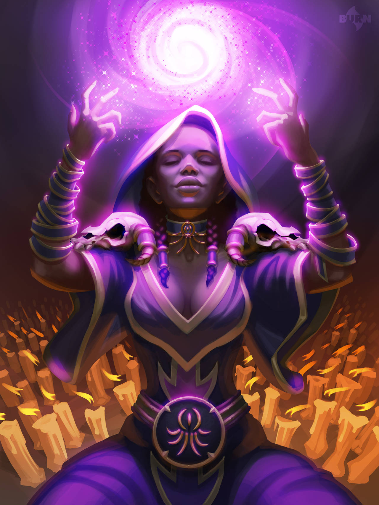 Hearthstone Hooded Acolyte by burncomics
