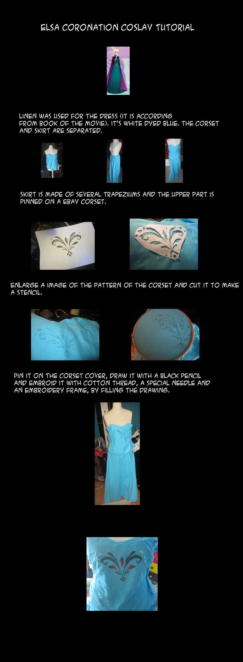 Elsa coronation cosplay tutorial 1