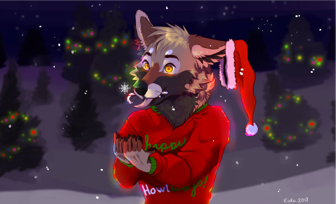 snowy bird dog by kitease