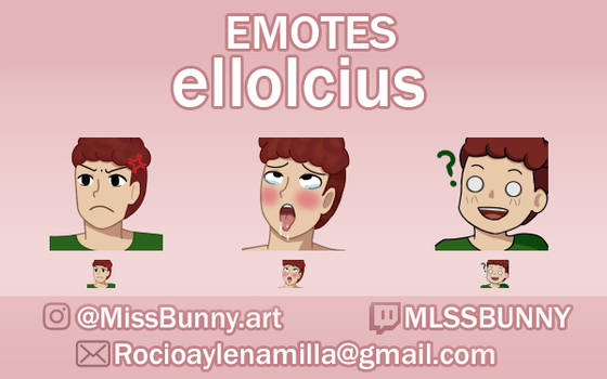Twitch emotes - Ellolcius