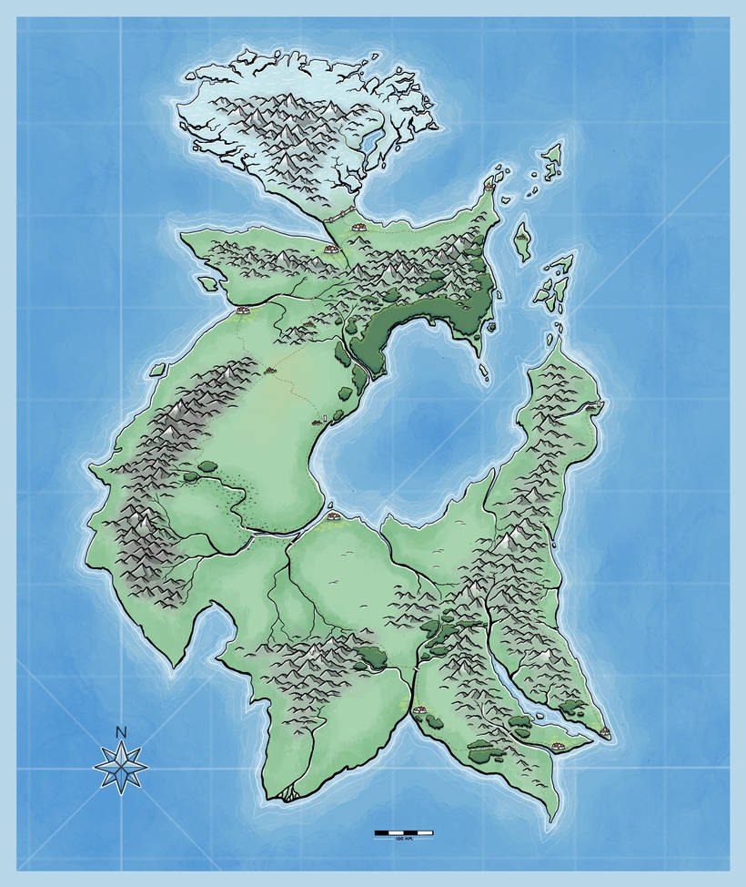 Fantasy map by Sophiekhara on DeviantArt
