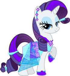 Rarity Crystal maiden dress