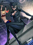 Catwoman and Harley quinn Fanart