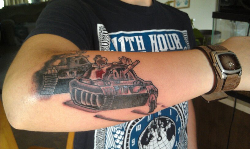 Tiananmen Square Tank Man Tattoo