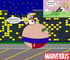 Super Girl and the Giant Spider