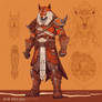 EndureX Alpha Wolf Warlord close up character desi