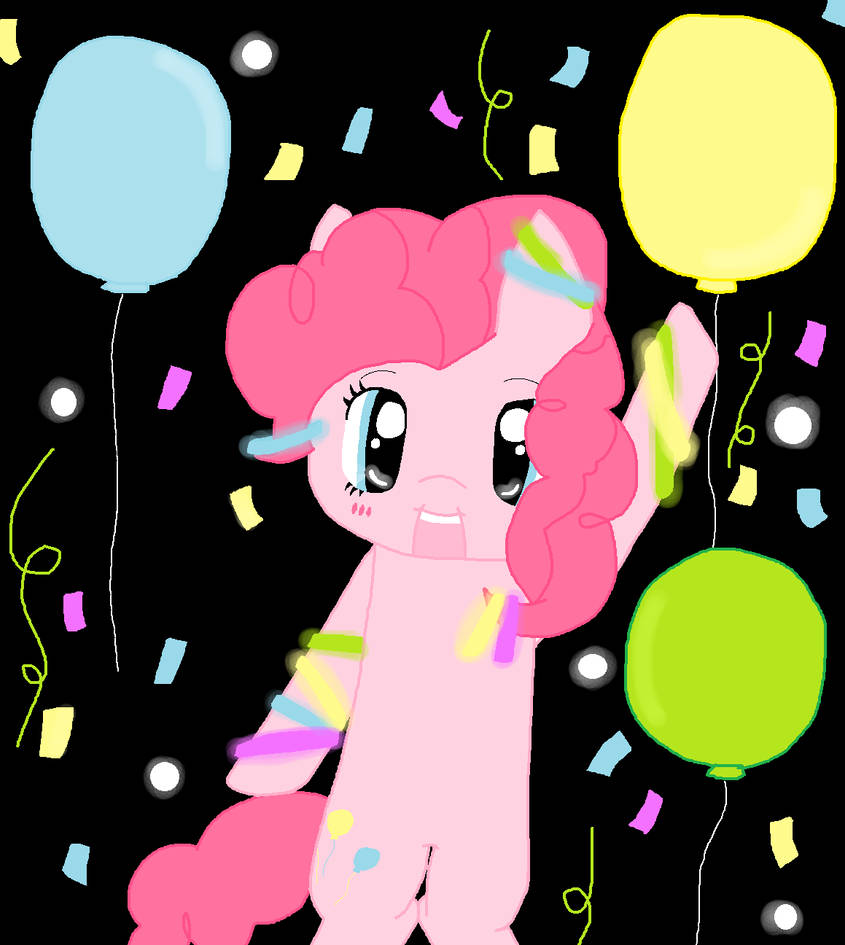 PinkiePie Rave by ChibifiedRainbow on DeviantArt