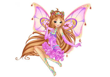 Winx Club - Season 8 - Flora Enchantix (Sitting)