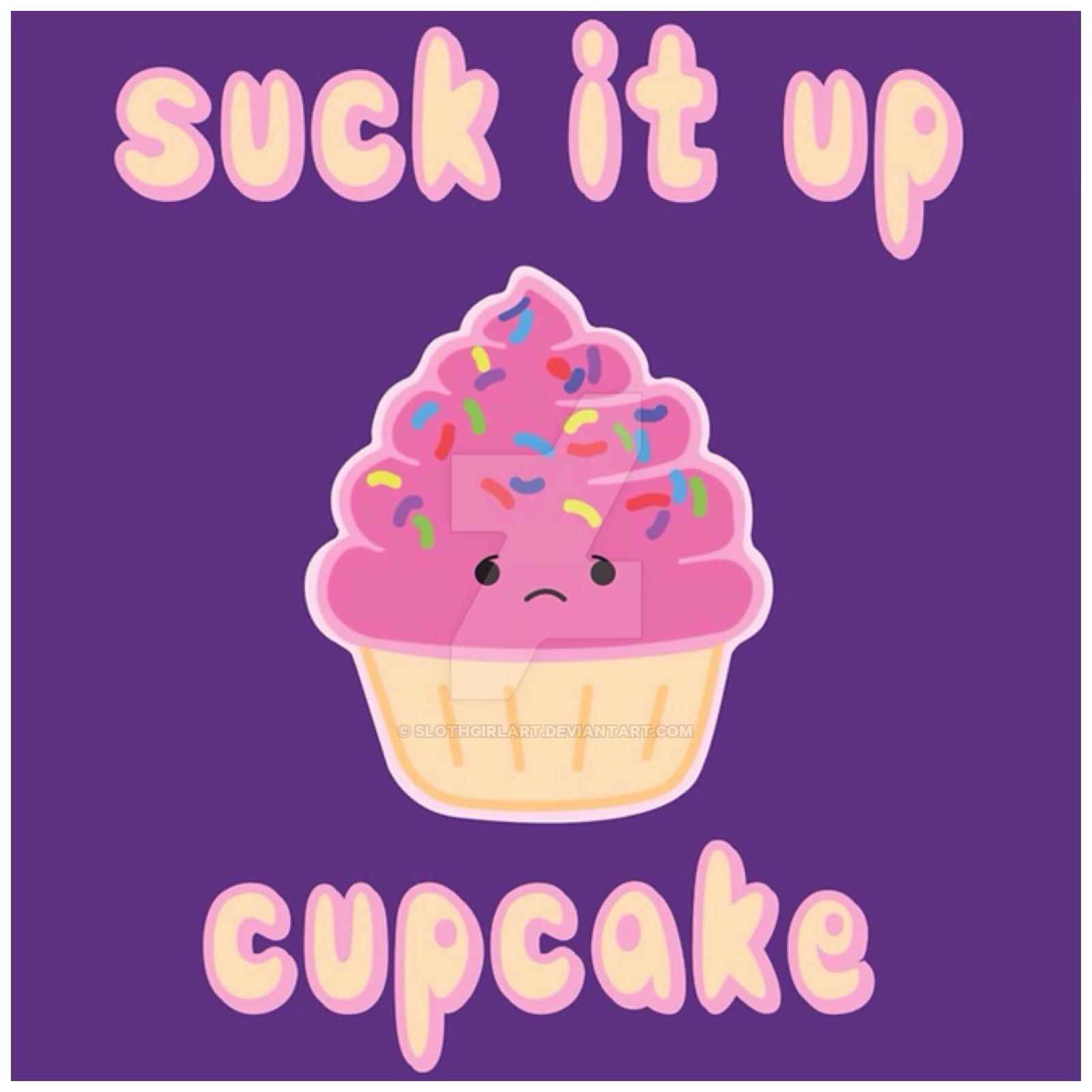 Suck It Up Strawberry Cupcake