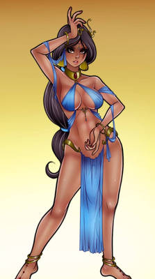 princess Jasmine doin yoga