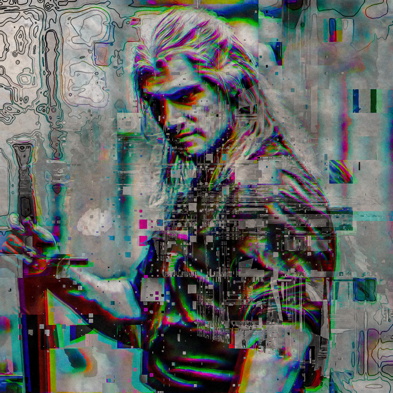 The Witcher, Geralt. Fan art by DaisyMartha on DeviantArt