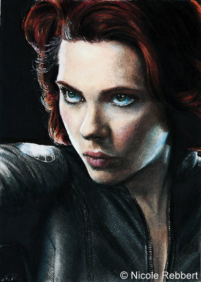 Black Widow sketch card