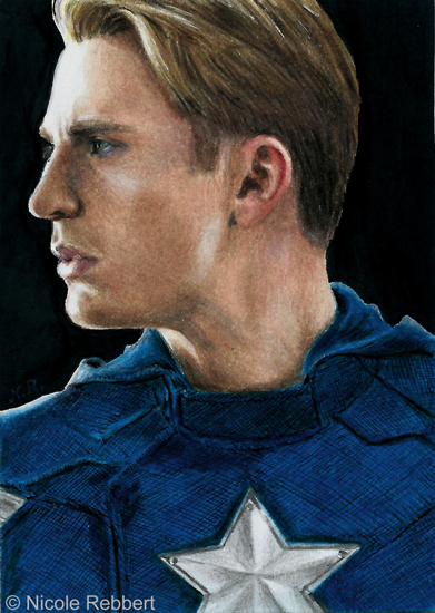 Captain America sketch card