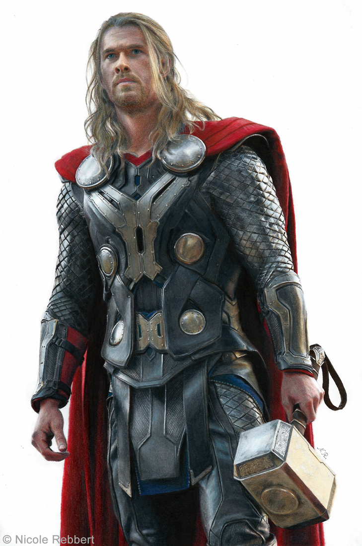 Thor (drawing) by Quelchii on DeviantArt
