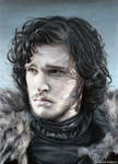 Jon Snow (drawing) by Quelchii
