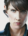 Agent Maria Hill (drawing) by Quelchii