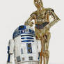 R2D2 and C3PO (drawing)