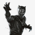 Black Panther (drawing) by Quelchii